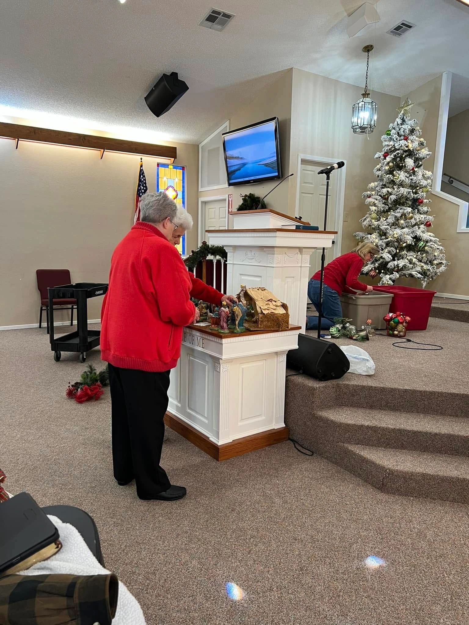 Church worship service